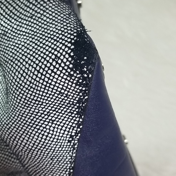 RAFE NEW YORK NAVY LEATHER HANDBAG - Picture 11 of 11